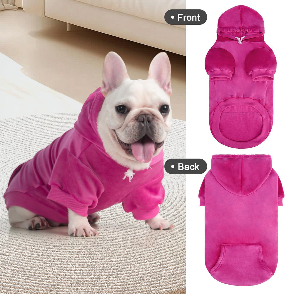 PAWCHIE dog hoodie back pocket detail for snacks or bags