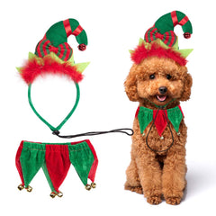 PAWCHIE elf hat headband for festive pet photos