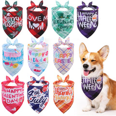 PAWCHIE holiday bandanas Easter pattern for festive dog styling and seasonal wear