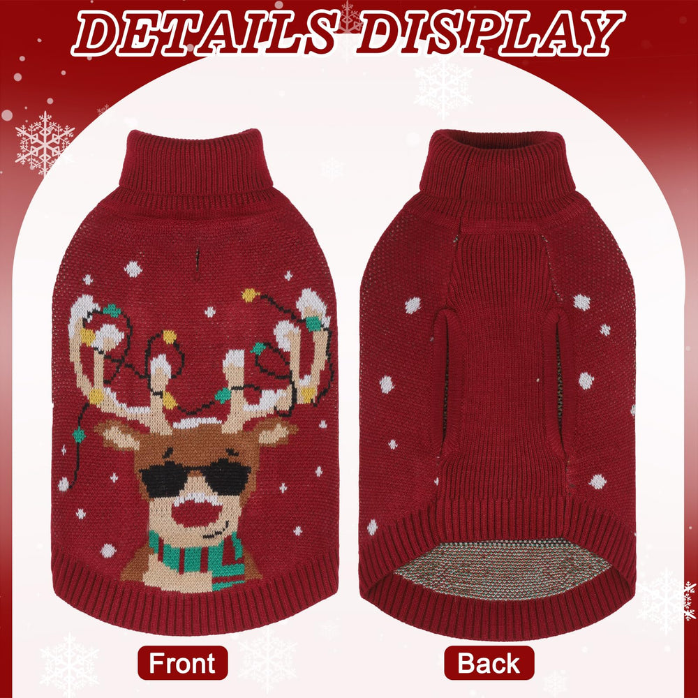 PAWCHIE sweater leash-hole detail displaying easy outdoor leash access