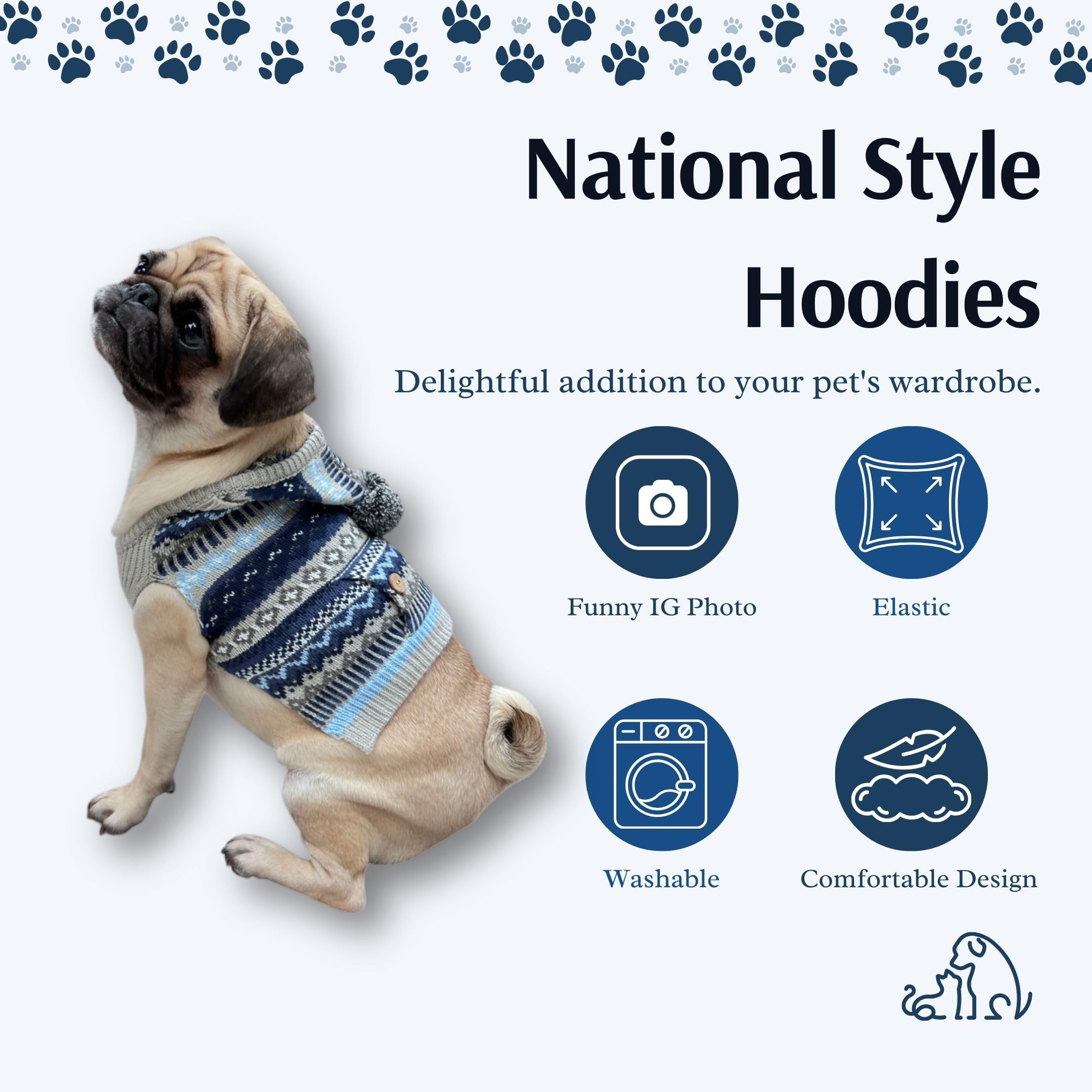 Pawcratean size-range-small-to-large ensures fit for many pets