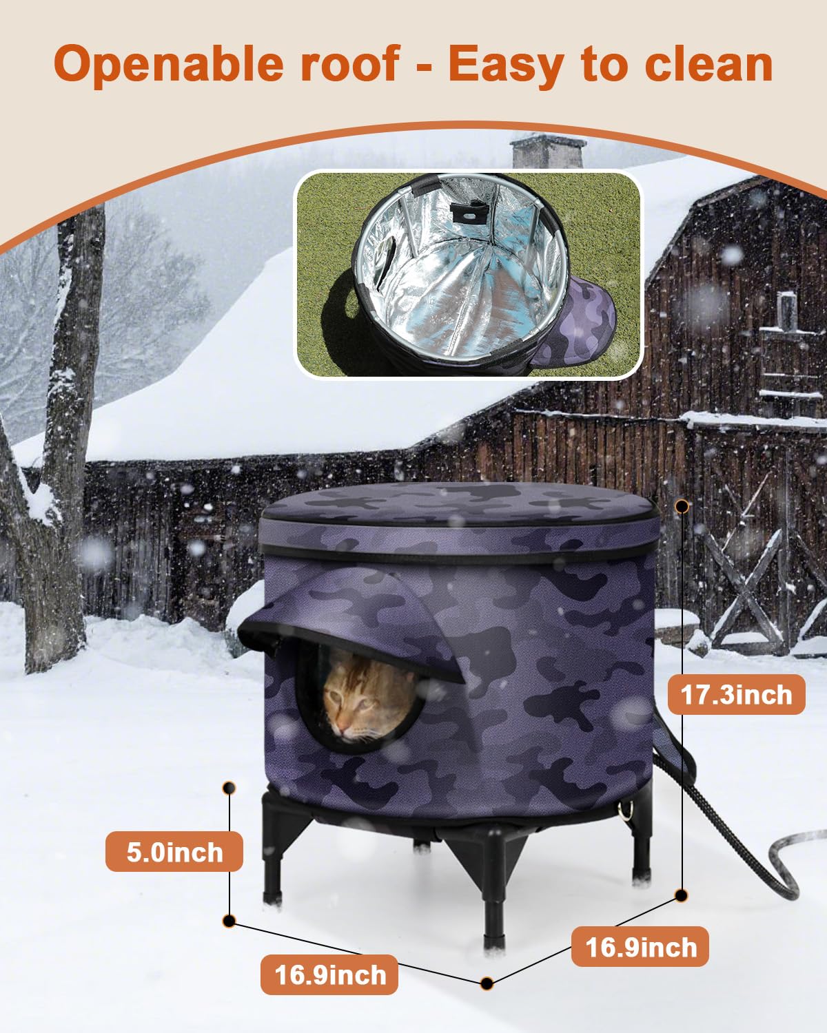Pawcrux easy-clean design with tool-free assembly for quick setup