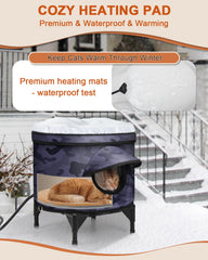 Pawcrux outdoor cat house insulation keeps warmth during cold nights
