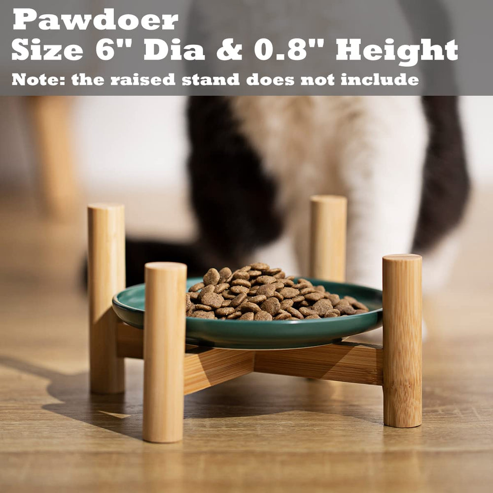 Pawdoer dishwasher-safe ceramic cat dish for simple sanitizing after meals.