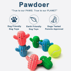 Pawdoer squeaky toy pack 2 highlights variety for interactive play and grip.