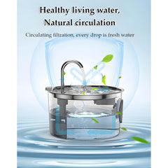 Yaslayp Pawdrate water fountain quiet pump operates under 25dB in a calm home