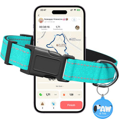 Pawduct collar mediano reflectivo 360 para mayor visibilidad nocturna