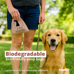 Pawfect dog poop bags rolls thick-leakproof 13x9 inches illustrate reliable daily-use bags.