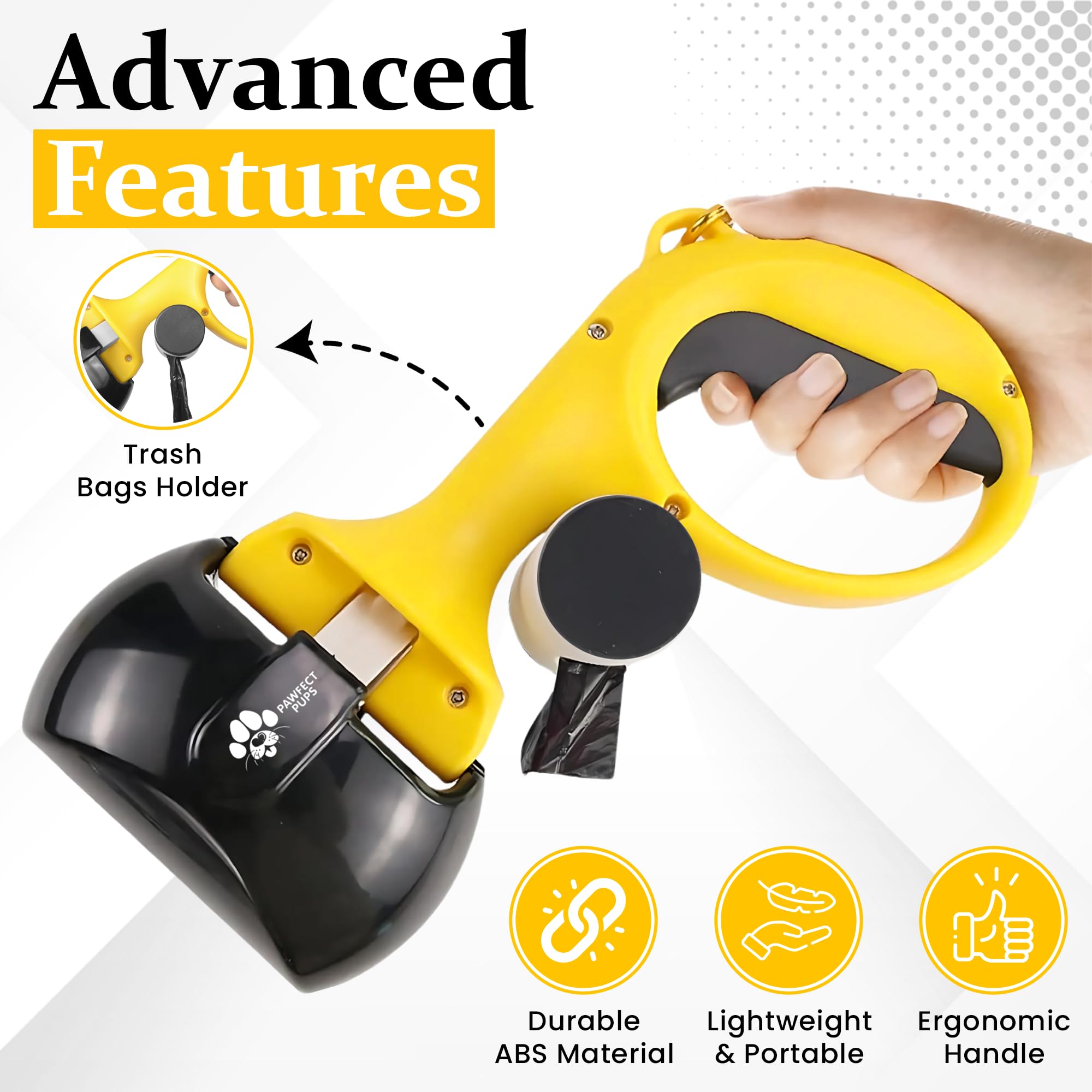 Pawfect Pups non-stick surface close-up showing easy waste release