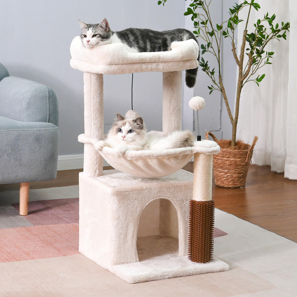Pawfessor cat tree 32 inches easy-assembly with tools included