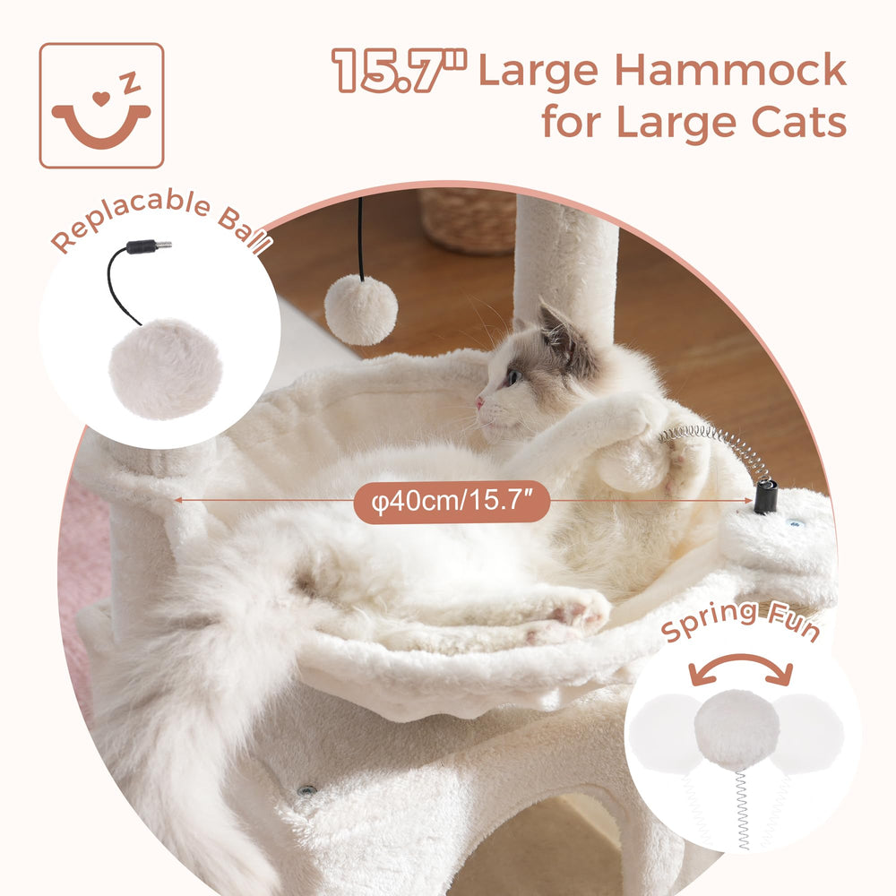 Pawfessor cat tree 32 inches scratching-post with natural sisal for claw care