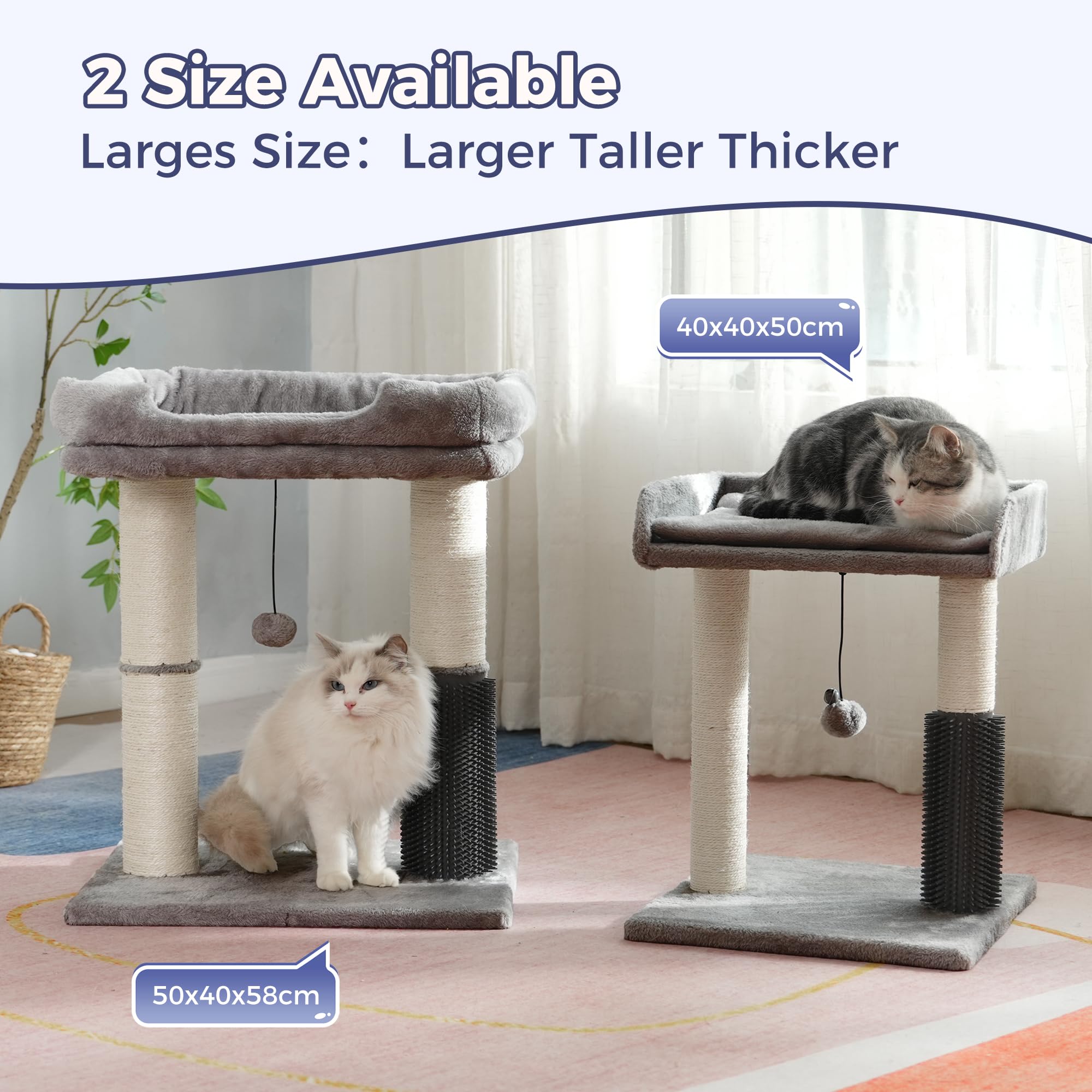Pawfessor cat tree tower plush removable cushion for easy cleaning