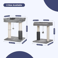 Pawfessor cat tree tower robust sisal posts 4.5 inch diameter for scratching