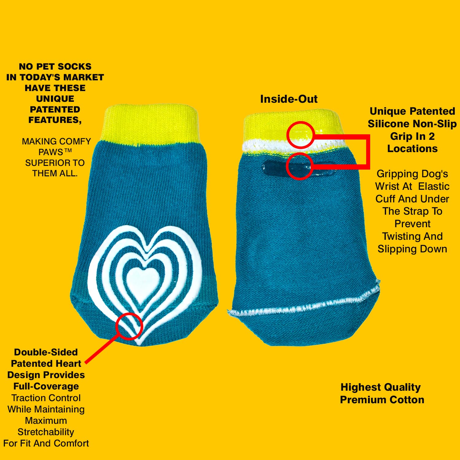 PawFlex Comfy Pawz reinforced toe detail shows durable, tear-resistant fabric