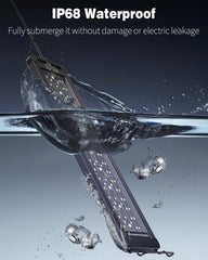Pawfly 20W in 24/7 natural mode creating sunrise and sunset ambiance in the tank.