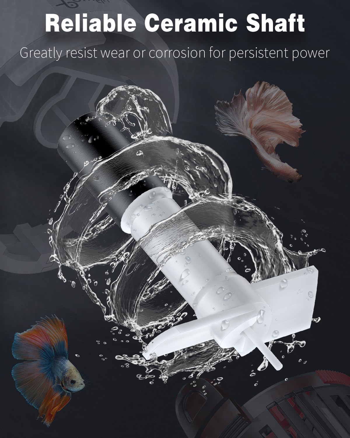 Pawfly in-water operation showing unobtrusive circulation in aquaria