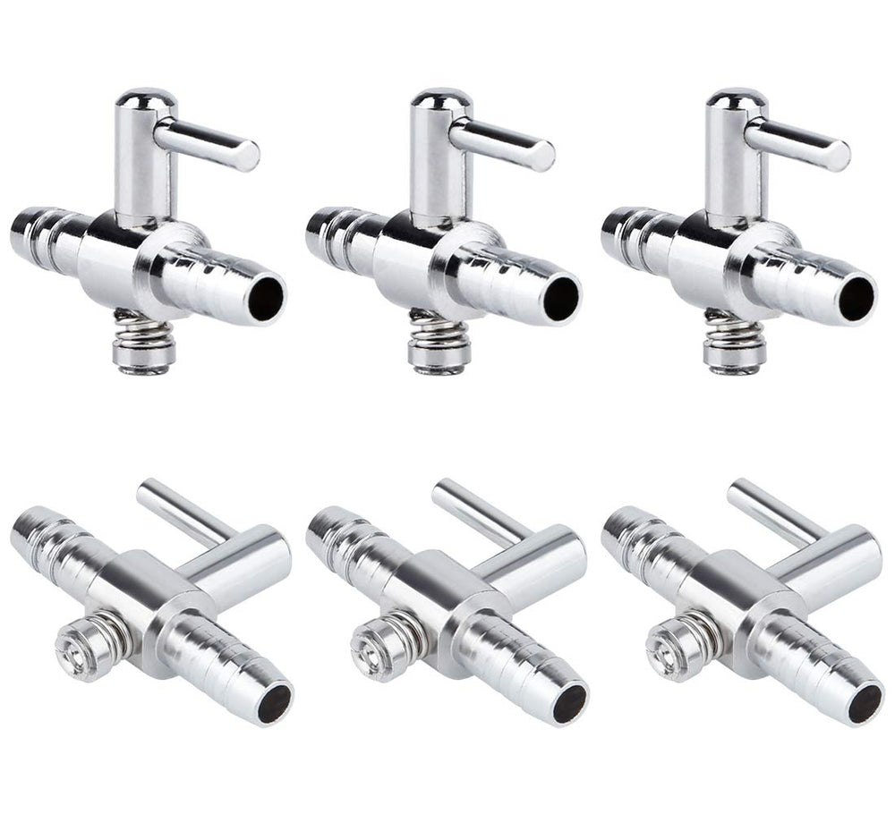 Pawfly 1-Way straight air distributor lever for precise aquarium aeration.