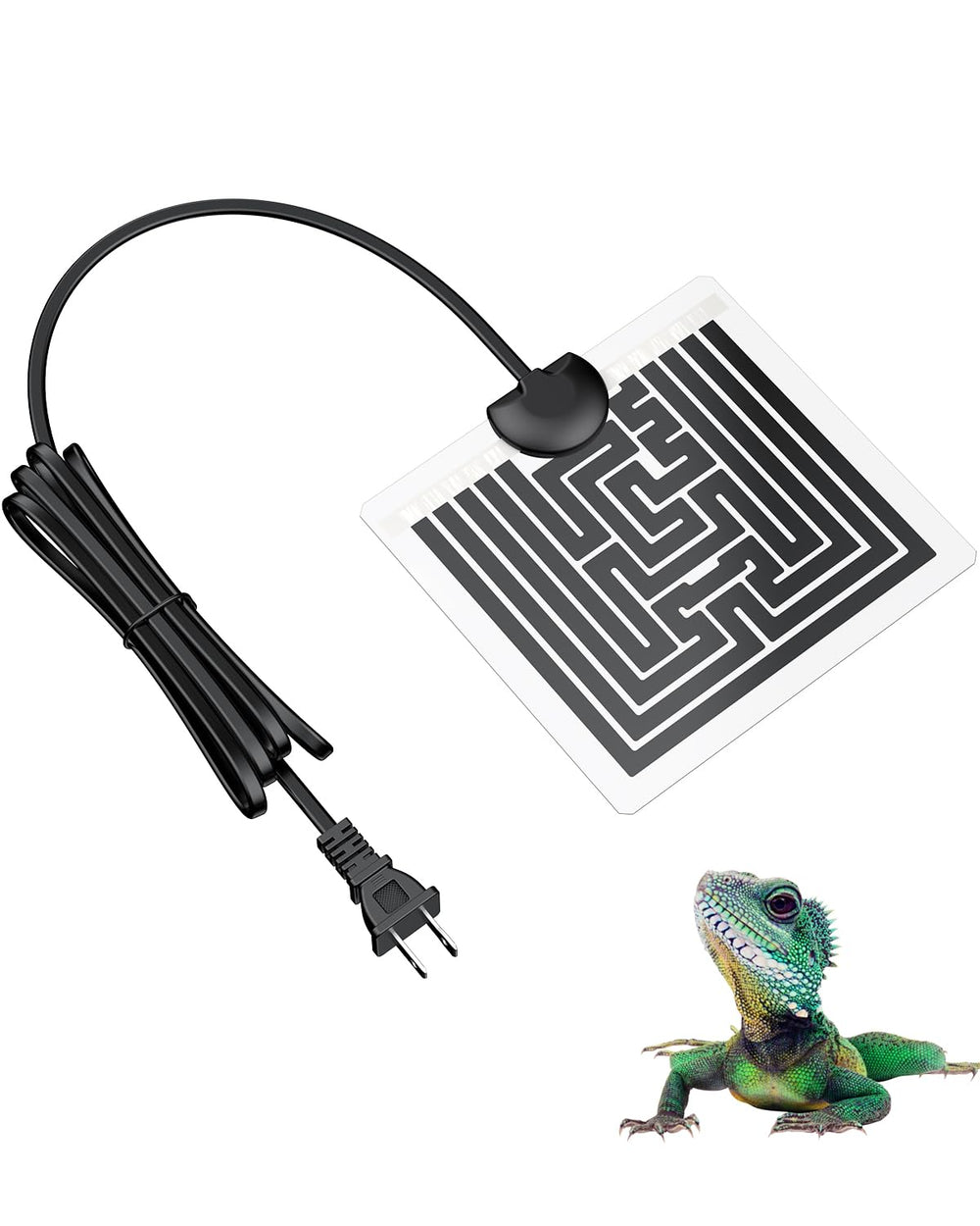 Pawfly 6x5-5 inch reptile heat pad under-tank delivers steady warmth for terrarium.