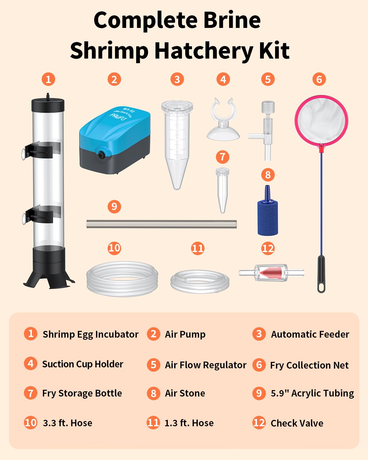 Pawfly Air Pump compact 2W delivering steady aeration for healthy fry.