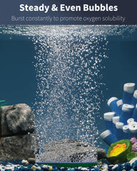 Pawfly air stone bar 4inch base-detail demonstrates mineral material and safe habitat support