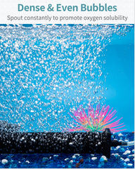 Pawfly air stone cylinder stability end-caps prevent movement during heavy bubbling.