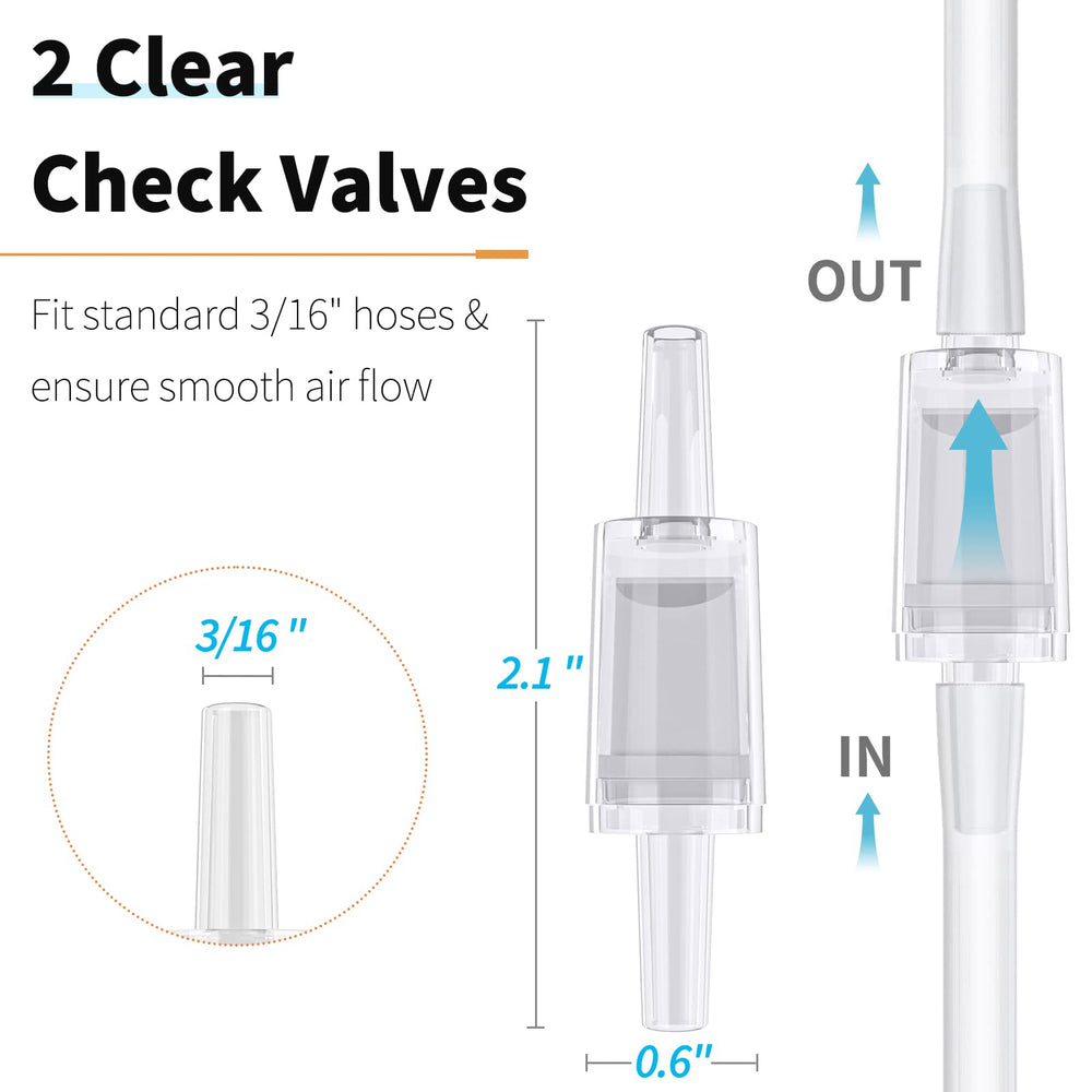 Pawfly air tubes assembly kit supports quick setup of aquarium aeration.