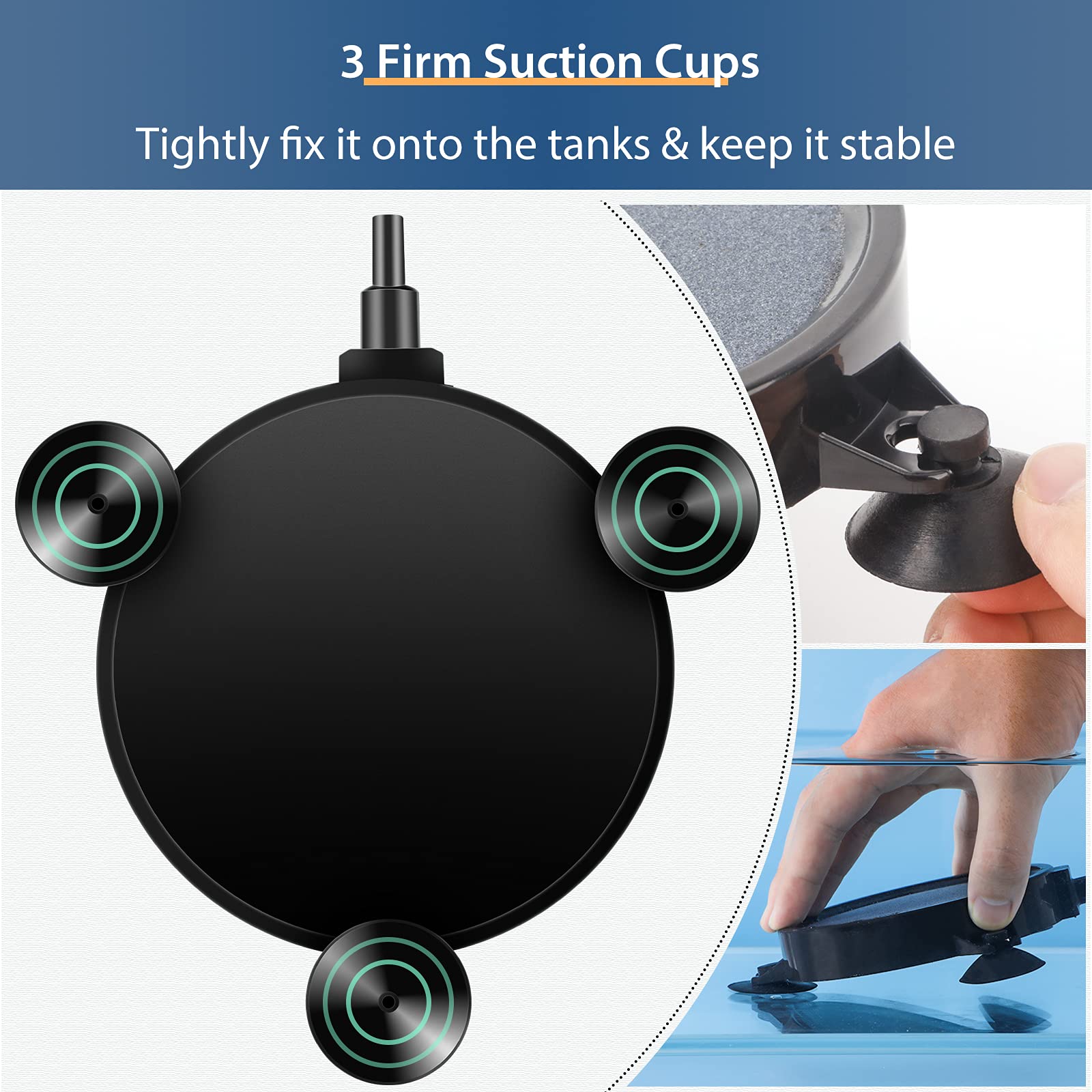 Pawfly 4.1-inch disc sinks easily, helping setup in tanks, ponds, or reservoirs.