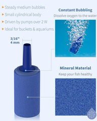 Pawfly aquarium air stone in use small-tank—easy setup to enhance aeration