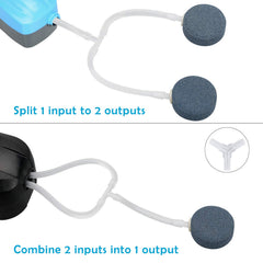 Pawfly aquarium air valve connector straight for direct air flow.