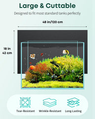 Pawfly aquarium background static cling setup for clean, residue-free installation