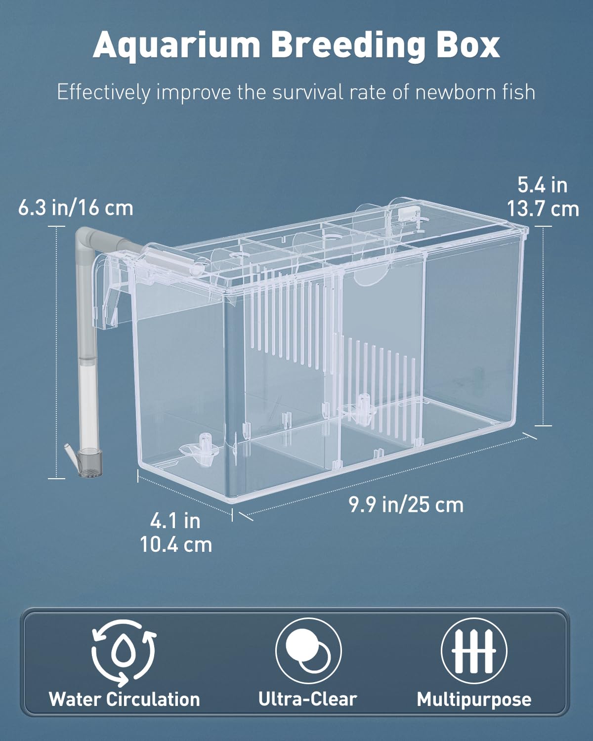 Pawfly wall-mount design saves space while keeping tank access easy