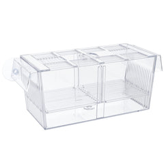 Pawfly aquarium fish breeding box hatchery with clear walls for fry protection.