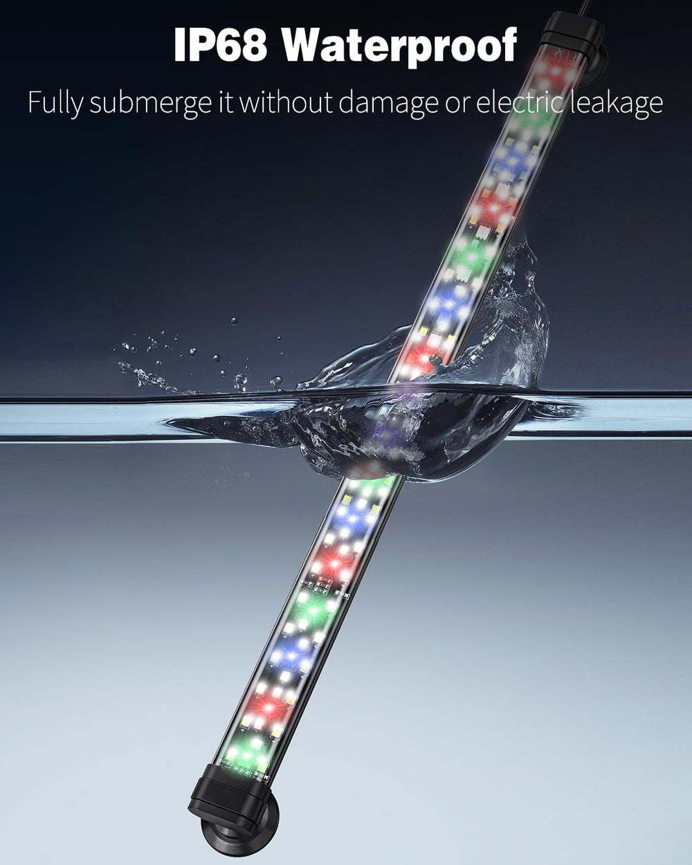 Pawfly aquarium LED light includes ETL-certified adapter for safe, reliable power.
