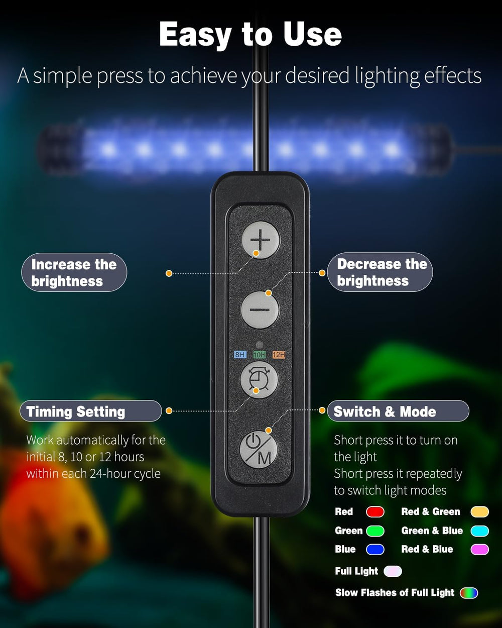 Pawfly 8-mode color cycle demonstrates dynamic lighting for customizable moods.