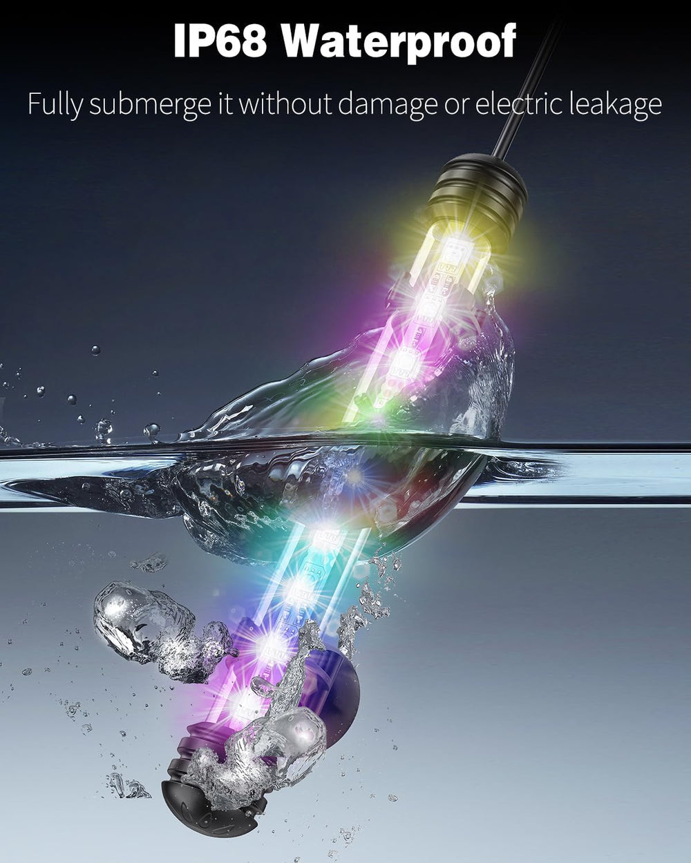 Pawfly brightness control showcases adjustable light levels for fish-friendly glow.
