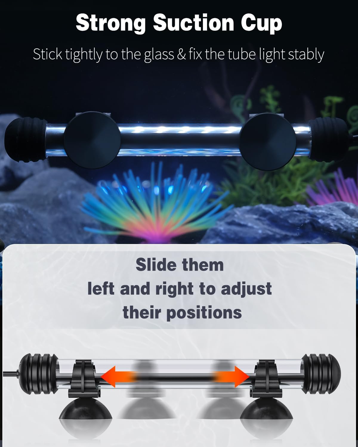 Pawfly submersible tube light designed for underwater installation.
