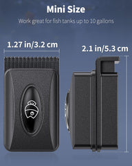 Pawfly Aquarium Magnetic Brush coarse-pad-closeup shows extended head for tight corners.
