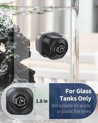 Pawfly aquarium magnetic brush coarse-soft-pads highlights dual-pad cleaning on glass surfaces
