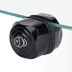 Pawfly aquarium magnetic brush front view shows compact glass cleaner for easy tank maintenance