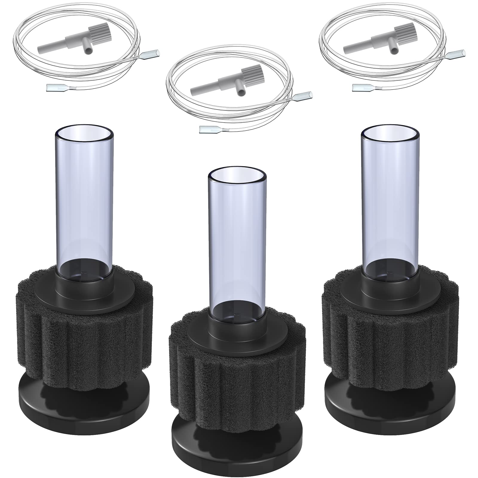 Pawfly aquarium nano bio sponge filter close-up showing fine pore filtration for clear water in small tanks.