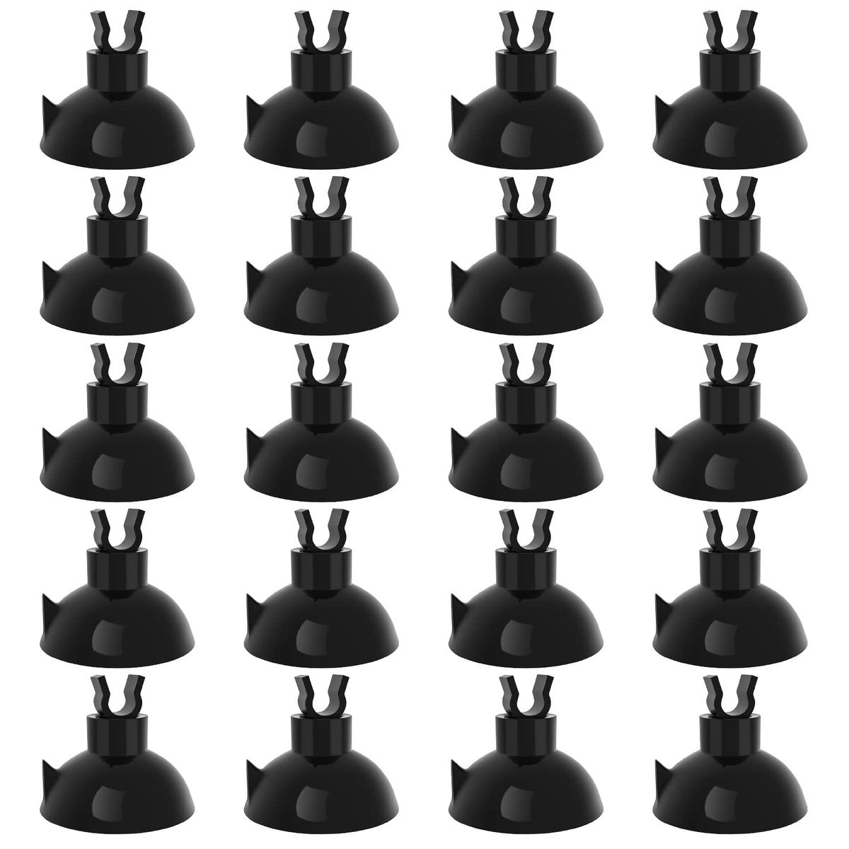 Pawfly aquarium suction cup clip tubing keeps tubing neatly in place for stable aeration.