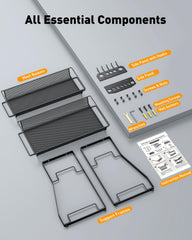 Pawfly Aquarium Tool Organizer side panels with hooks keep tweezers and nets neatly ready