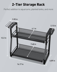 Pawfly Aquarium Tool Organizer ventilated mesh baskets dry tools quickly after use