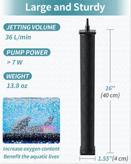 Pawfly ASE-302 36 L/min jetting volume supports large water aeration.