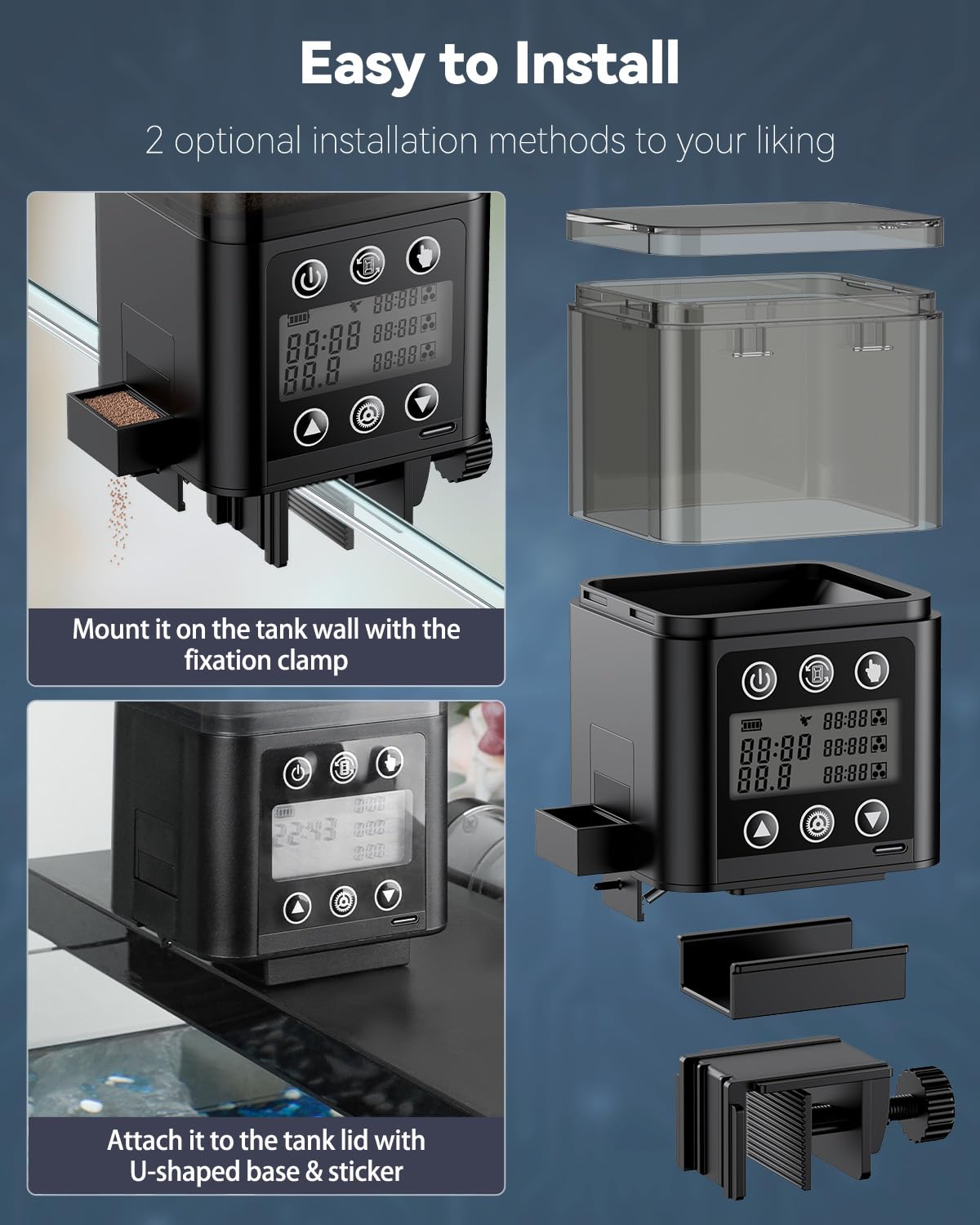 Pawfly offers two installation methods for flexible tank setup