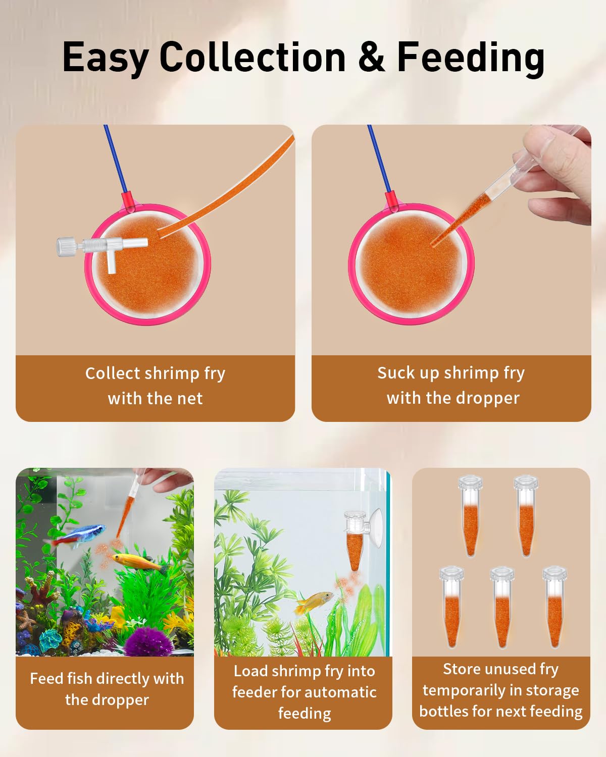 Pawfly Automatic Feeders streamline feeding for fry and fish.