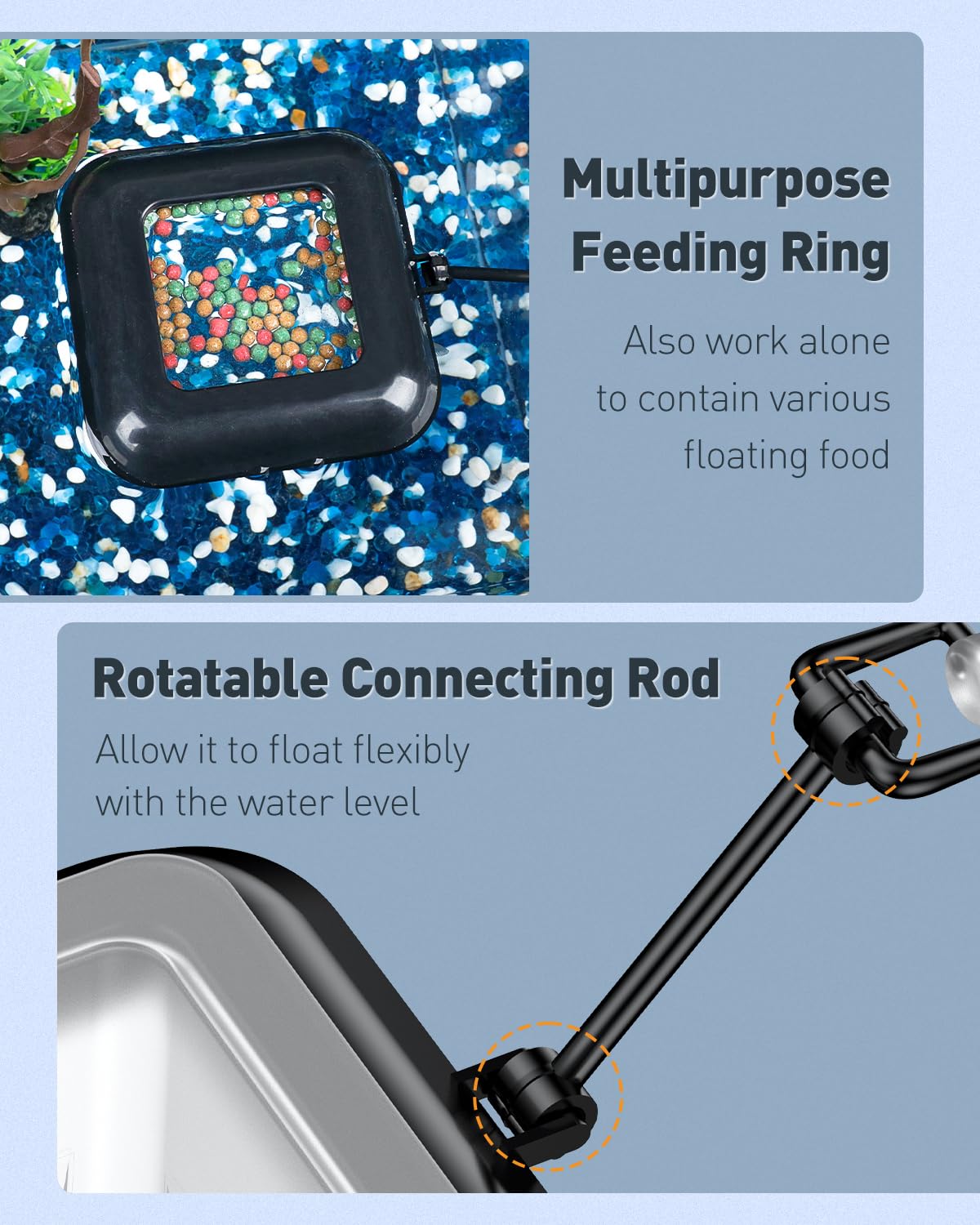 Pawfly feeder basket with 1.8 mm holes controls release of live foods
