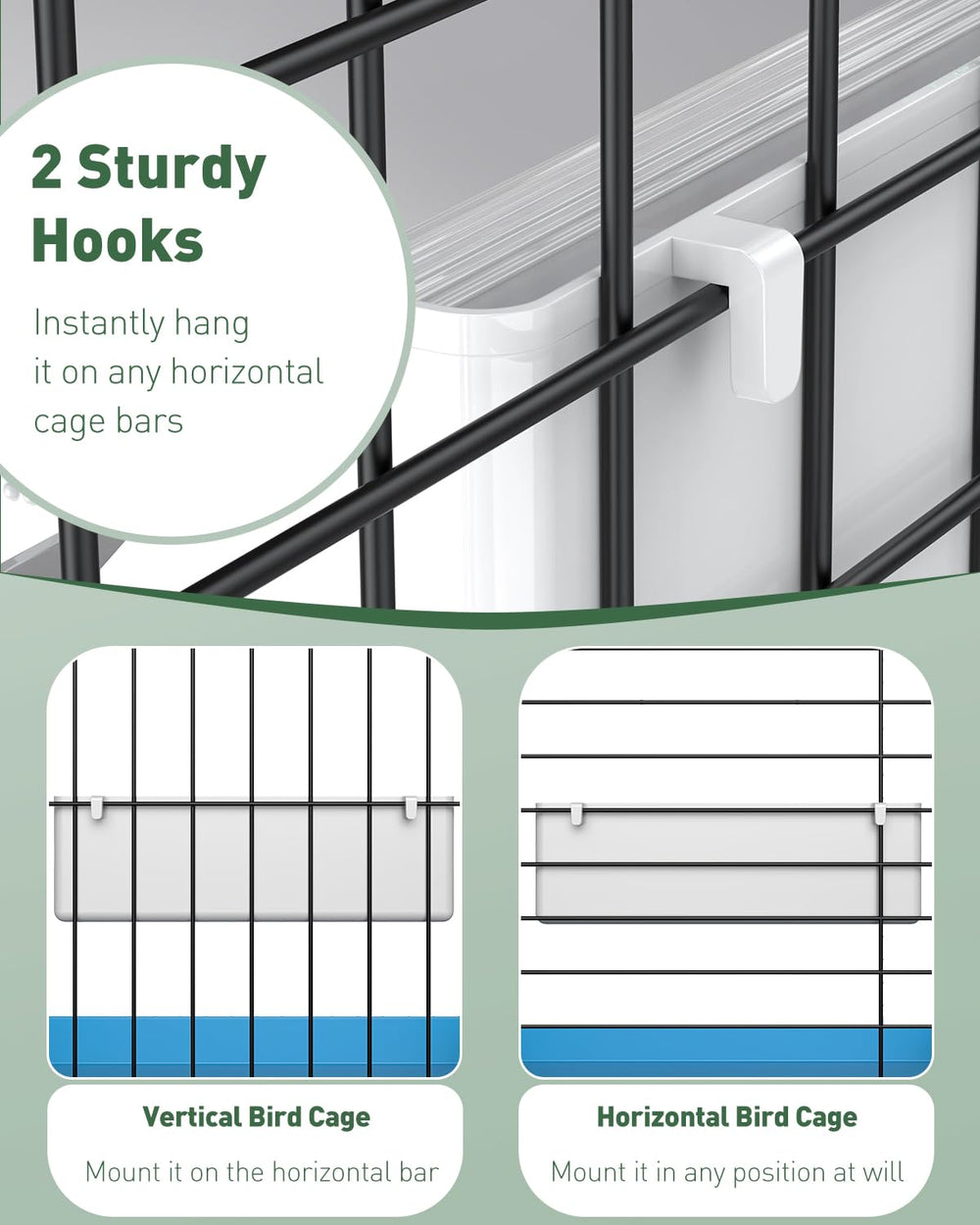 Pawfly feeder ideal for small birds like parakeets and canaries.