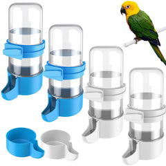 Pawfly bird water dispenser 4-pack with automatic hydration for small birds.
