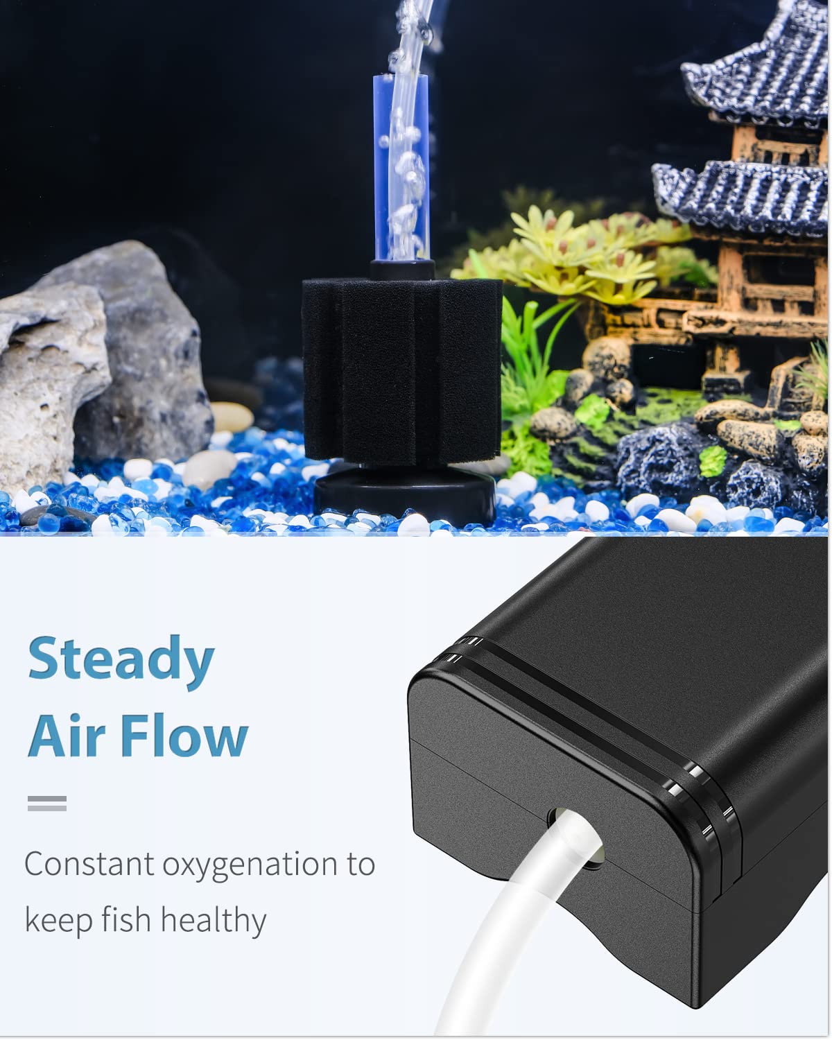 Pawfly check valve with accessories ensures safe, reliable aeration setup.